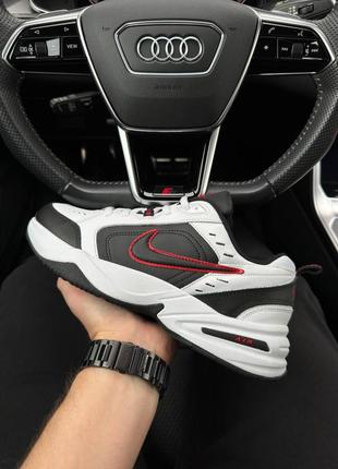 Мужские кроссовки nike air monarch black red5 фото