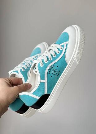 Кросівки кеди блакитні голубые кроссовки