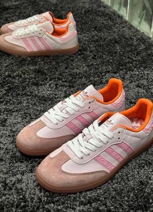 Жіночі кеди adidas samba pink