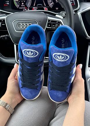 Женские кроссовки adidas campus prm navy white4 фото