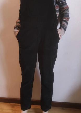 Винтажный свитер в полоску + черный комбинезон от white stuff5 фото