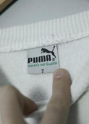 Puma sport 80s 90s світшот білий вінтажний оверсайз пума кофта вінтаж vintage nike y2k billabong oakley xl кофта5 фото