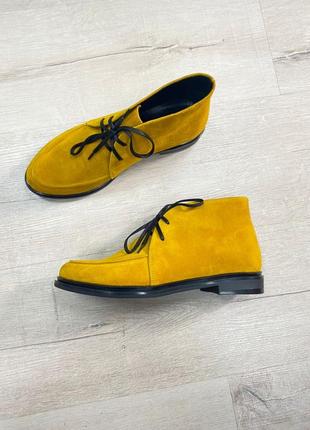 Идеальные лоферы туфли осенние ботинки на шнуровке3 фото