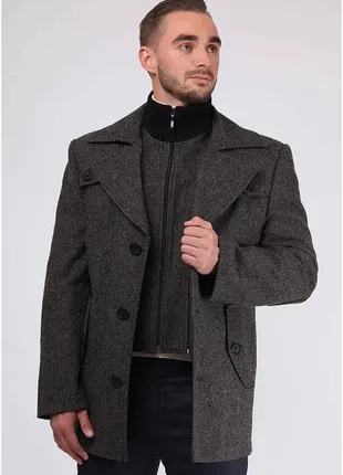 Мужское шерстяное пальто