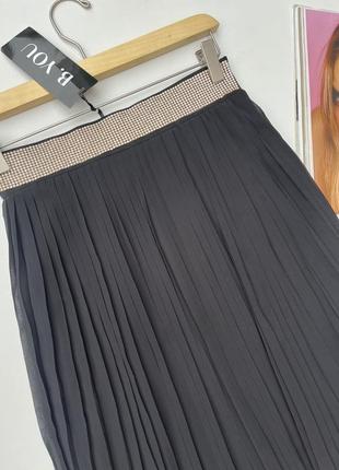 Длинная юбка плиссе. шифоновая юбка в складку3 фото
