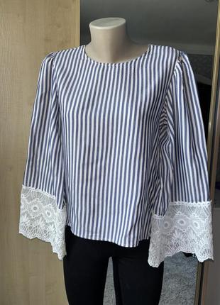 Блуза стильная широкий рукав1 фото
