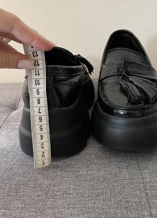 Кожаные лоферы с косточками на платформе 😍6 фото