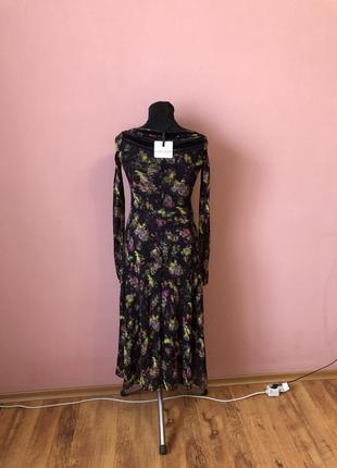 Нова італійська сукня з довгим рукавом на підкладці р-р 42-44.2 фото
