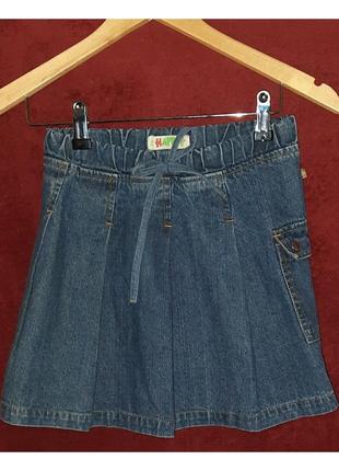 Джинсовая юбка фирмы happy kids