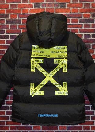 Зимова куртка off white temperature(black)2 фото