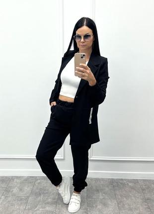 Женский стильный брючный костюм