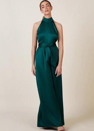Розкішний смарагдовий комбінезон від бренду мідл сегменту ivy&oak, розмір l-xl