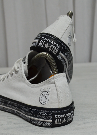 Converse x miley cyrus шикарні оригінальні кеди з колаборації білі р. 37.5 лімітована колекція4 фото