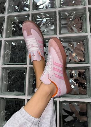 Кеди adidas samba pink3 фото