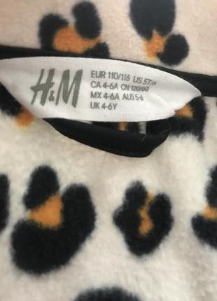 H&m флиска кофта флисовая для девочки4 фото