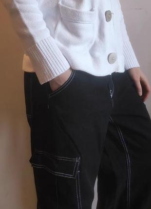Реп джинси карго + бавовняний кардиган від mark& spencer7 фото