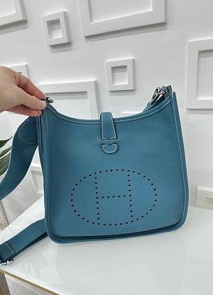 Женская сумка эрмес hermes blue