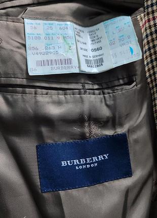 Пиджак burberry, шерсть, удлиненный, с мужского плеча3 фото