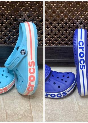 Кроксы синие голубые кроксы crocs 37 38 39 40 41 размеры w8 w9 w10 w112 фото