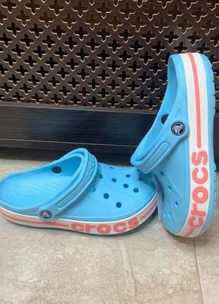 Крокси сині блакитні кроксы crocs 37 38 39 40 41 розміри w8 w9 w10 w113 фото