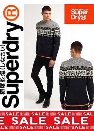 Светр superdry теплий, м'який, затишний розмір s