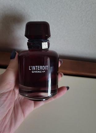Givenchy l'interdit rouge 80 мл женский парфум