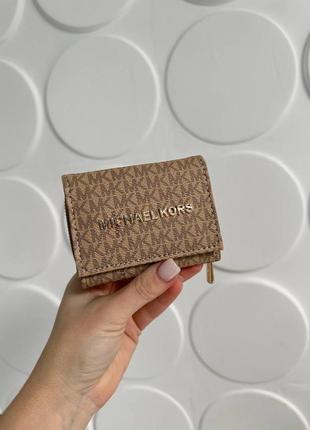 Кошелек в стиле michael kors маленький средний черный коричневый4 фото