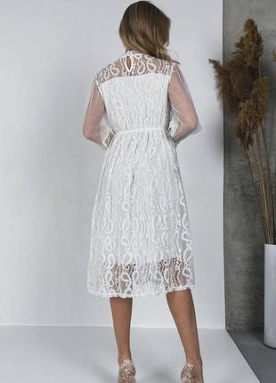 Ніжна гіпюрова сукня 💞 плаття гипюр платье3 фото