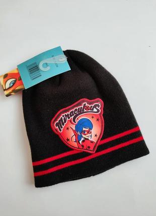 Комплект набор деми демисезон шапка и рукавицы перчатки леди баг disney miraculous 52, 3, 4, 5 лет2 фото