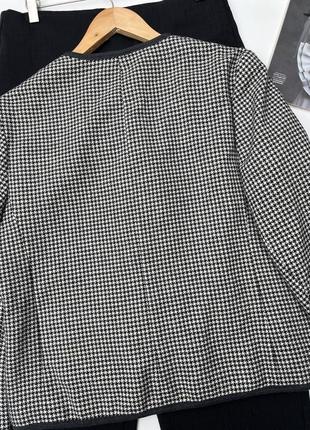 Шерстяной пиджак. блейзер в принт 100% шерсть6 фото