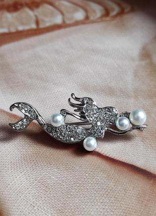Незвичайна брошка русалочка 💎✨