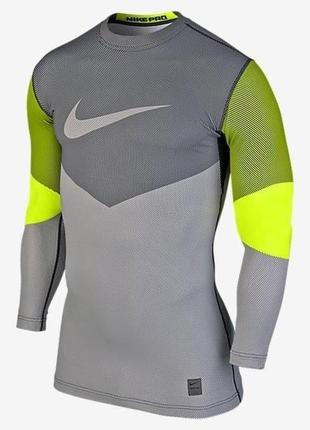 Компрессионный термо лонгслив nike pro hyperwarm (м размер, оригинал)