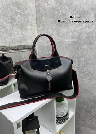 Женская стильная и качественная сумка из натуральной замши и эко кожи 4 цвета2 фото