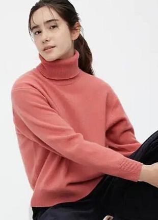 Uniqlo premium lambswool свитер, гольф женский2 фото