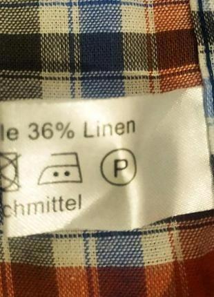 Отличная рубашка качественного натурального состава(лен+ хлопок) немецкого бренда walbush5 фото