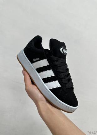 Жіночі кросівки adidas campus black&white