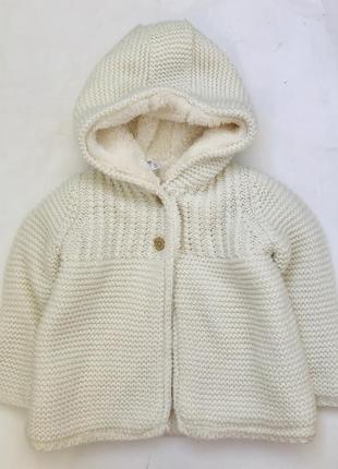 Тепла кофта меховушка f&f