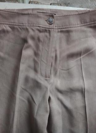 Брендові штани натуральний щільний шовк5 фото