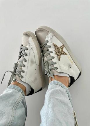 Женские кеды golden goose ( ggdb ) superstar gold premium.