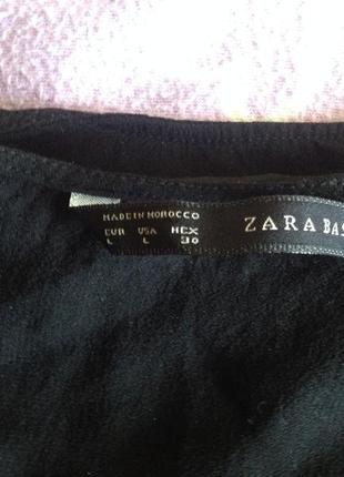 Блузочка zara со вставками из органзы4 фото