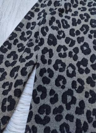 Тепла леопардова сукня плаття прямого крою3 фото