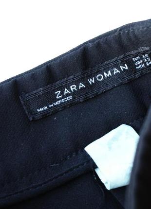 Брендовая качественная плотная юбка черная миди с баской от zara4 фото