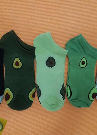 Набір 5 пар/шкарпетки авокадо  🥑