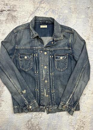 Джинсова куртка allsaints ina denim jacket m-l розм2 фото