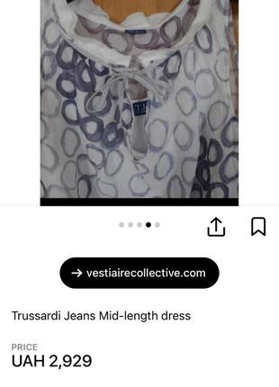 Красное платье trussardi оригинал4 фото