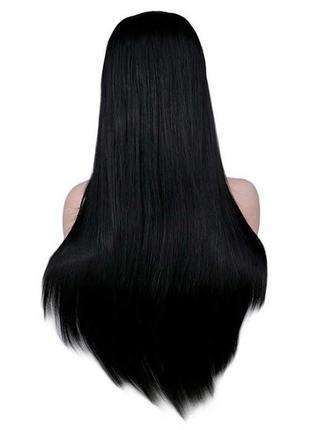 Ровный аниме парик с длиной челкой "рыжий" - 70см7 фото