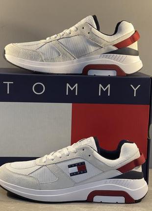 Tommy jeans сникерсы tjm runner combined em0em01319 cиний кроссовки3 фото