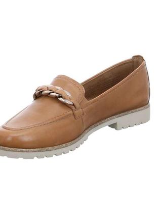 Шкіряні жіночі туфлі лофери tamaris 37-38 розмір3 фото