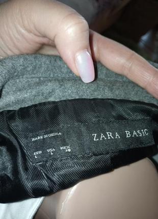 Пальто бренду zara, в складі 57 % вовна лана4 фото