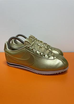 Крутые стильные оригинал кроссовки nike cortez gold🔥